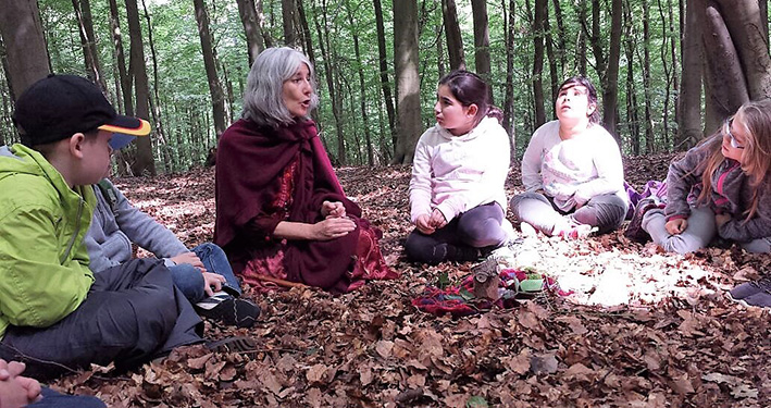 Waldprojekt mit Märchen und Geschichten für Kinder